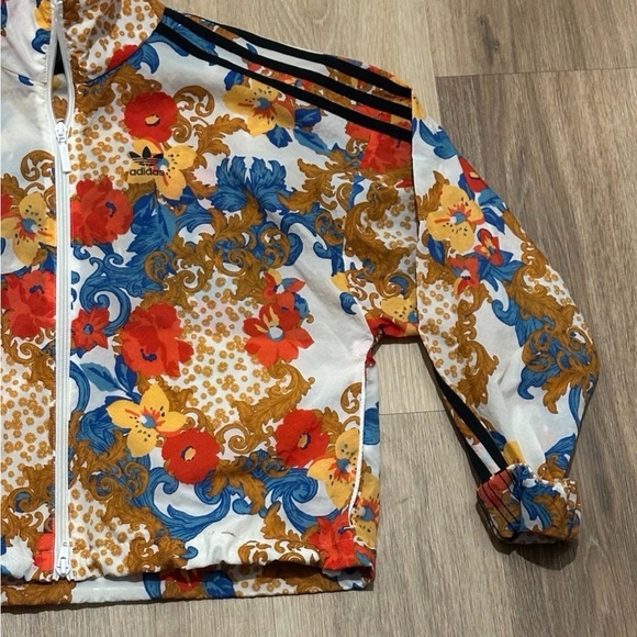 Adidas HER Studio London Track Jacket Top Floral Size XS - Picture 4 of 5